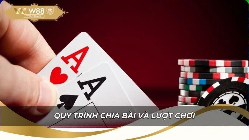Quy trình chia bài và lượt chơi tại các sảnh chơi trực tuyến